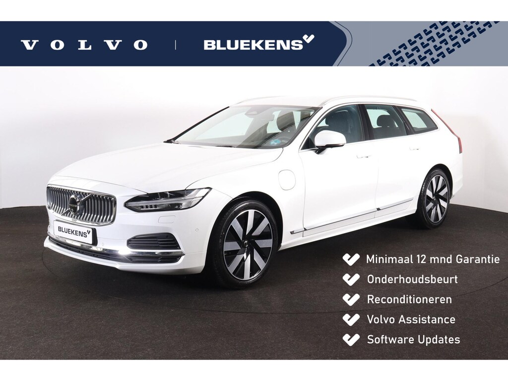 Volvo V90 T6 Recharge AWD Plus Bright - IntelliSafe Assist & Surround - 360º Camera - Harman/Kardon audio - Adaptieve LED koplampen - Verwarmde voorstoelen & stuur - Parkeersensoren voor & achter - Elektr. bedienb. voorstoelen met geheugen - 19' LMV
