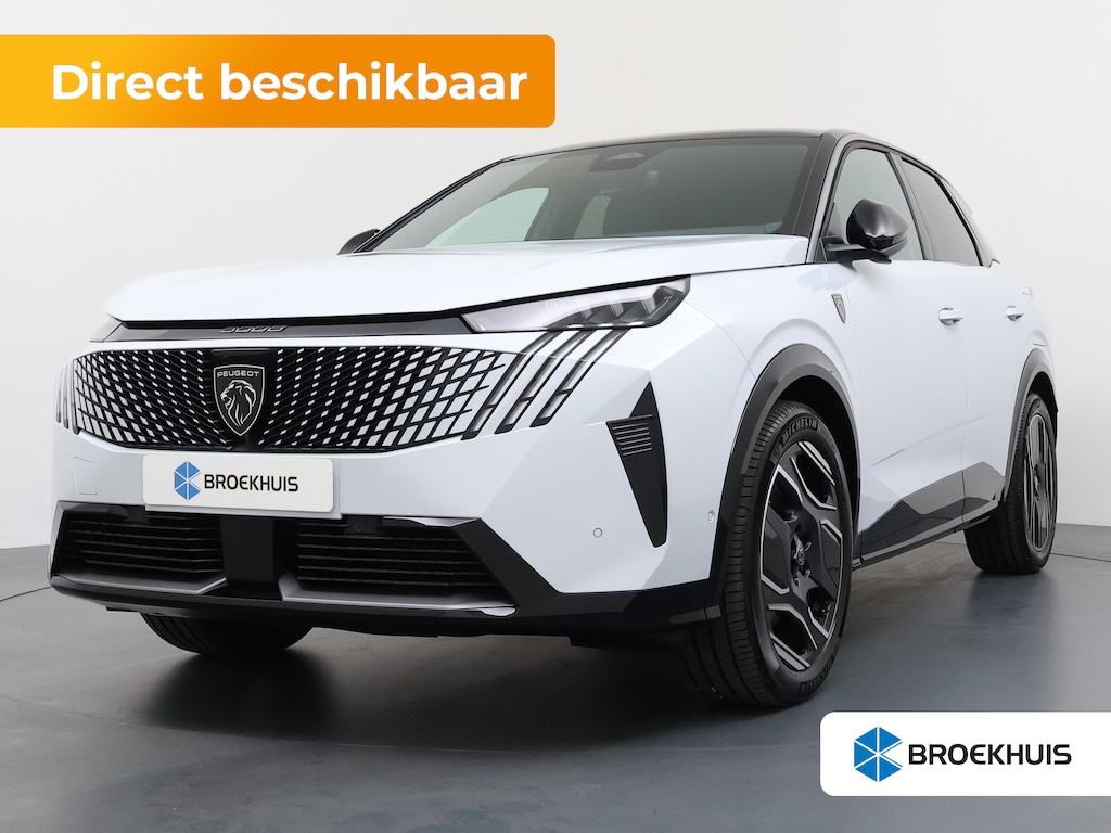 Peugeot E-3008 | Voorraad Voordeel € 6700 | GT Exclusive | Adaptieve cruise control met Stop&Go functie | Elektrische parkeerrem | Extra getinte achterste zijruiten en achterruit