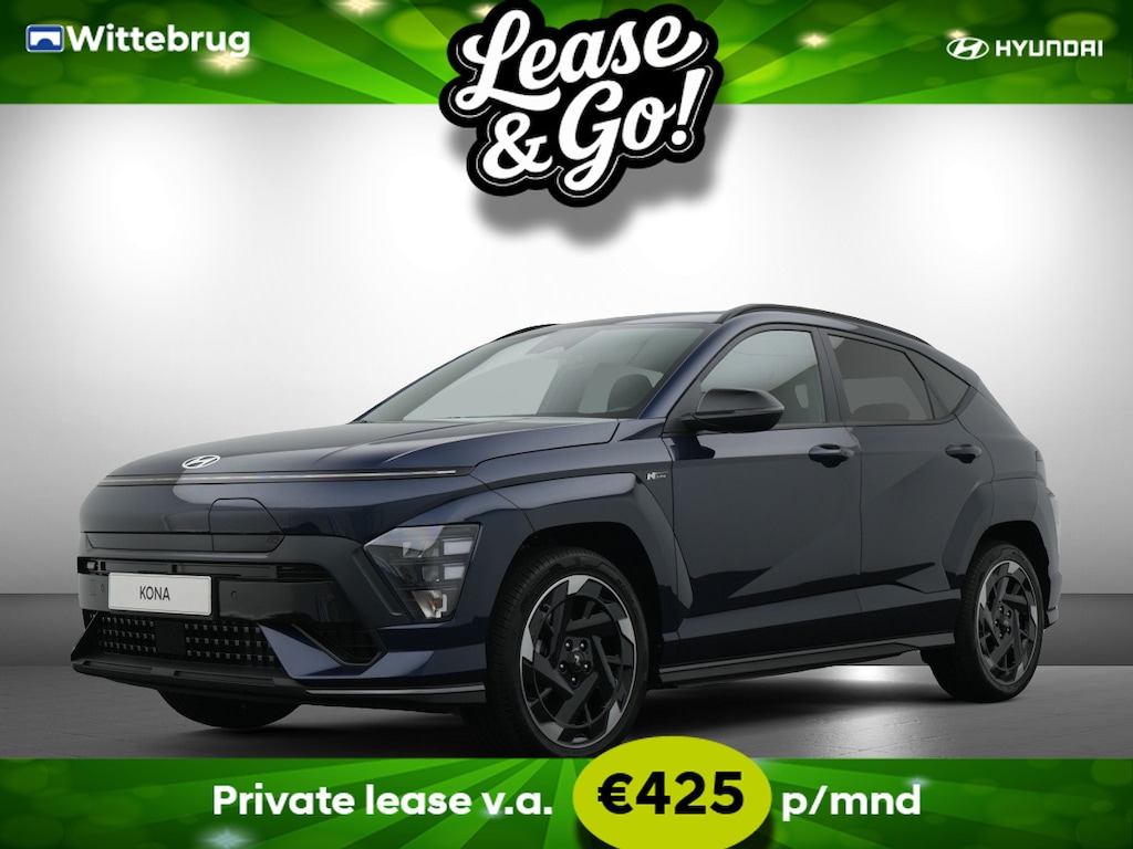 Hyundai Kona Electric N Line Business 64.8 kWh Volledig Elektrish, Fiscaal aantrekkelijk, Navigatie Private lease een KONA Electric al vanaf € 425 p/m!