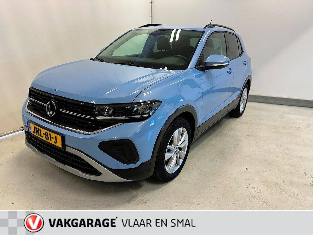 Volkswagen T-Cross 1.0 TSI Life Edition hoge zit Automaat-Carplay navigatie-Camera en paerkeersensoren usb c aansluiting.