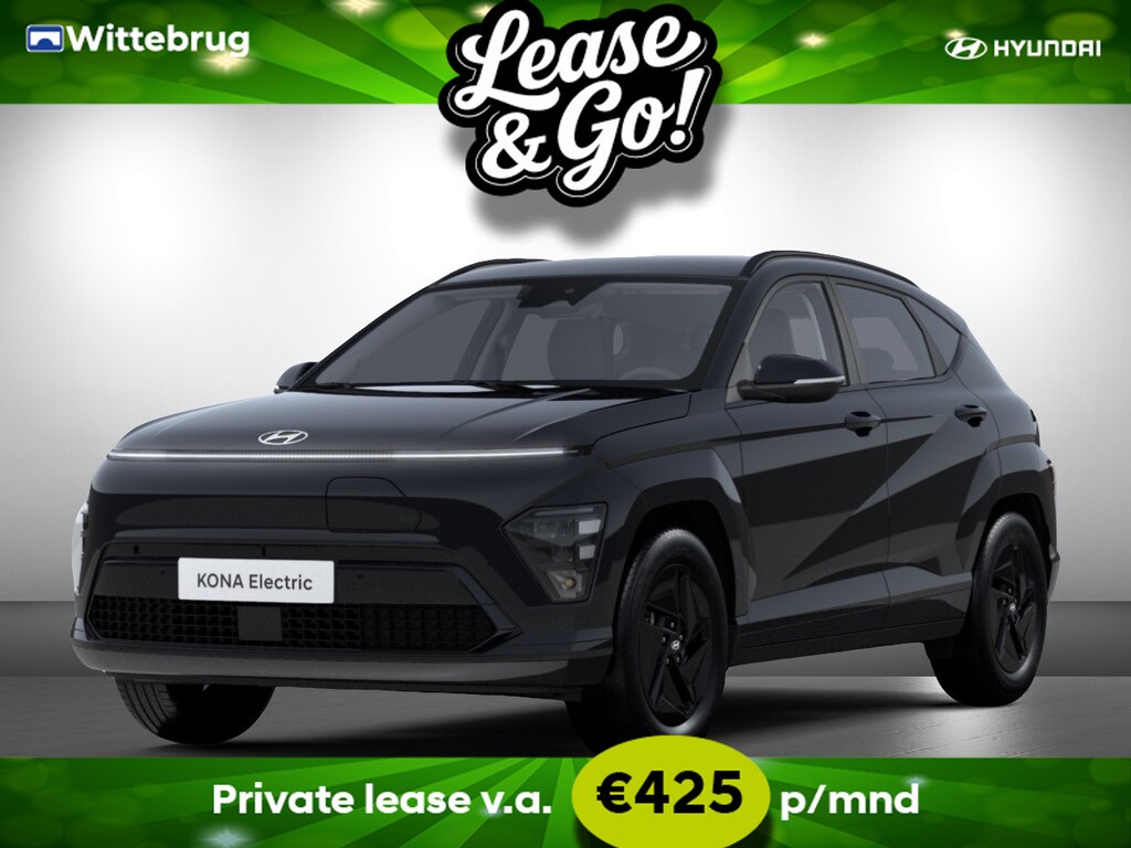 Hyundai Kona Electric Long Range Pure Edition 64.8 kWh Volledig Elektrish, Fiscaal aantrekkelijk, Navigatie , parkeer sensoren V+A Private lease een KONA Electric al vanaf € 425 p/m!