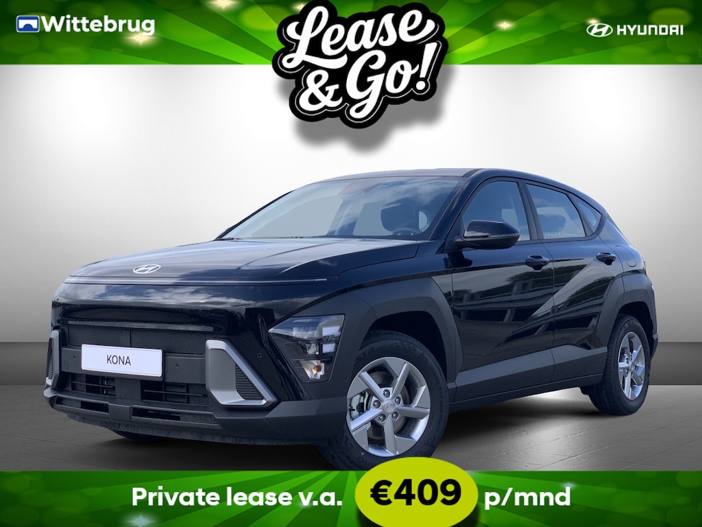 Hyundai Kona 1.6 GDI HEV E-Motion Full Hybride Automaat met Navigatie, Climate Control en Camera Private lease een KONA Hybrid al vanaf € 409 p/m!