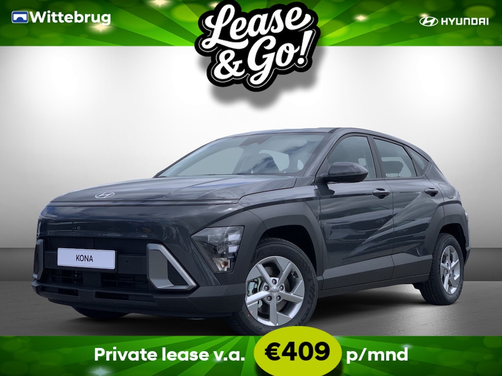 Hyundai Kona 1.6 GDI HEV E-Motion Full Hybride Automaat met Navigatie, Climate Control en Camera Private lease een KONA Hybrid al vanaf € 409 p/m!