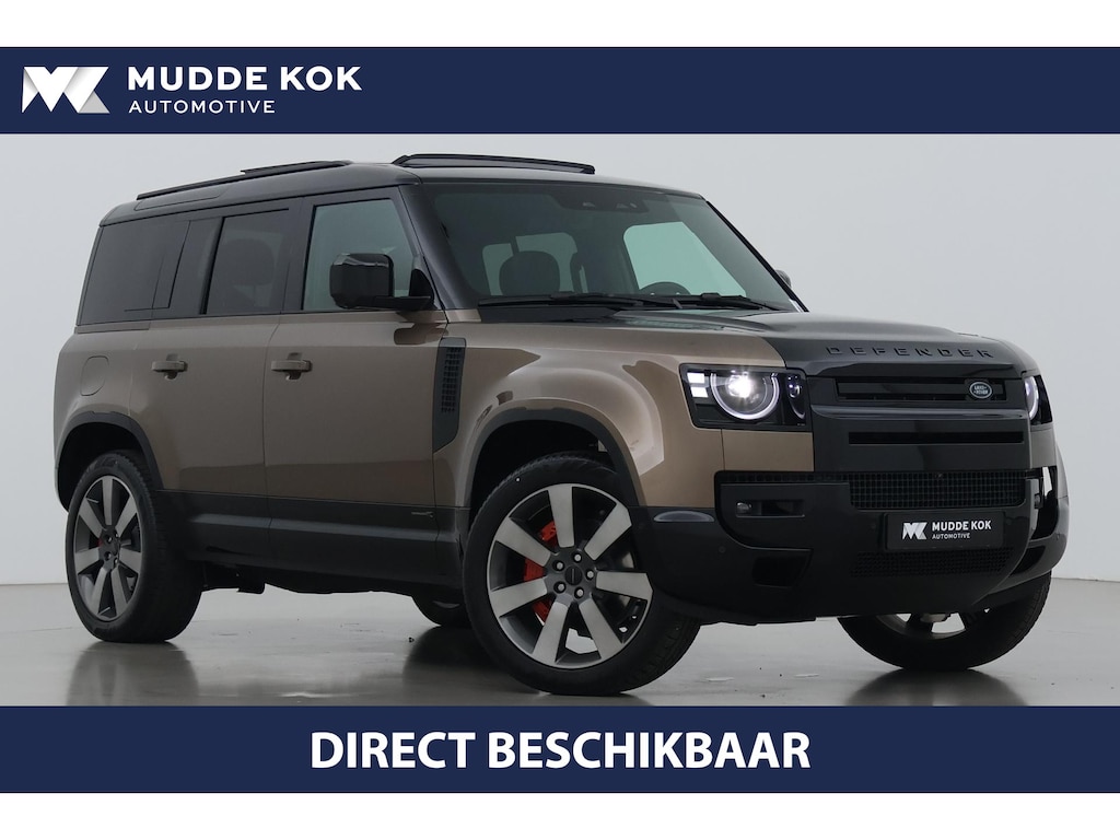 Land Rover Defender 110 P300e X | ClearSight | Meridian Surround | Trekhaak | Luchtvering | Koelbox | Panoramadak | 22 Inch