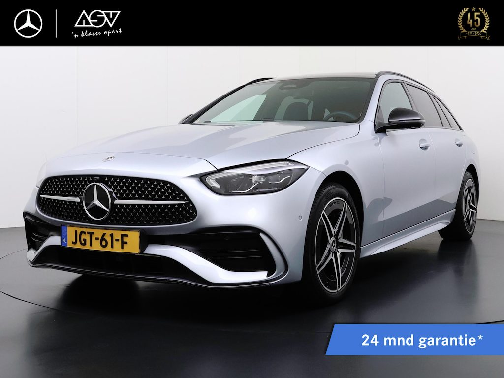 Mercedes-Benz C-klasse Estate 300 e AMG Business Solution | Panorama - Schuifdak | Memory Seats | Distronic Cruise Control | Sfeerverlichting | 360° Camera | Night Pakket