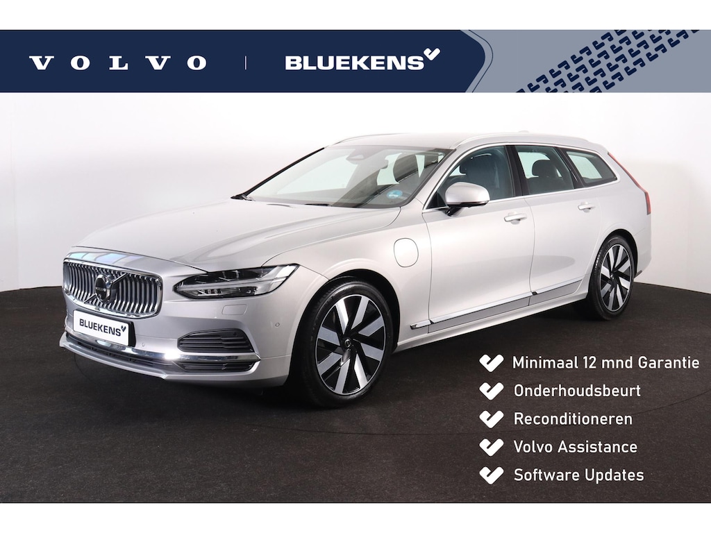 Volvo V90 T6 Recharge AWD Plus Bright - IntelliSafe Assist & Surround - 360º Camera - Harman/Kardon audio - Adaptieve LED koplampen - Verwarmde voorstoelen & stuur - Parkeersensoren voor & achter - Elektr. bedienb. voorstoelen met geheugen - 19' LMV