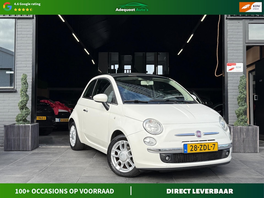 Fiat 500C 0.9 TwinAir Lounge|Airco|El Pakket|PDC|Cabrio|APK