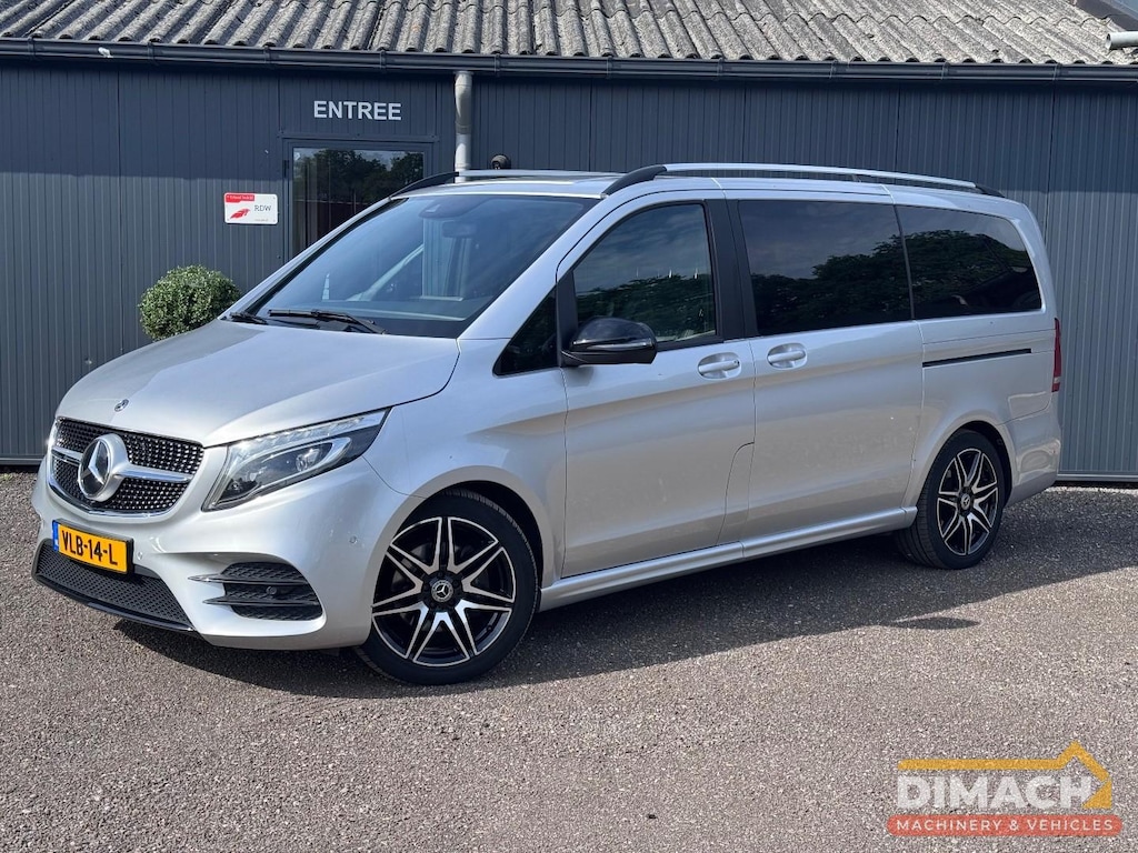 Mercedes-Benz V-klasse V250 - 2 schuifdeuren - L2H1 - Zilvergrijs - Trekhaak - MBUX - BPM vrij - Achterklep - Camera - Euro 6 - Leder -