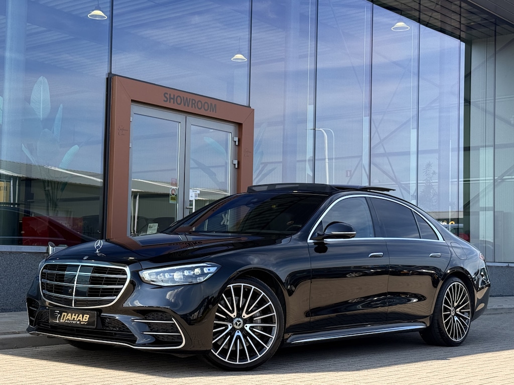 Mercedes-Benz S-klasse 580 e 4MATIC AMG | Burmester | Pano | Leder | 360 | Stoelverwarming / Verkoeling | Achterasbesturing | Apple Carplay |