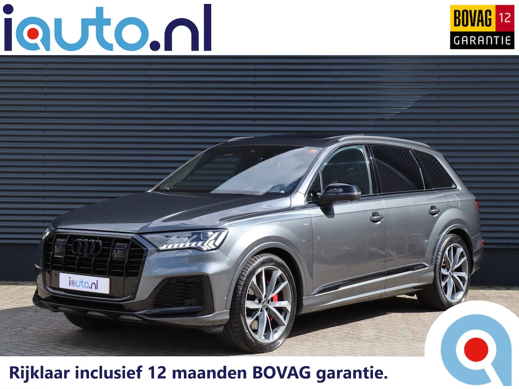 Audi Q7 60 TFSI e quattro 456pk S-Line Competition Pano/B&O Advanced/Alcantara hemel/360/Keyless/Servo/Valcona Leder/Sfeer/Nachtzicht