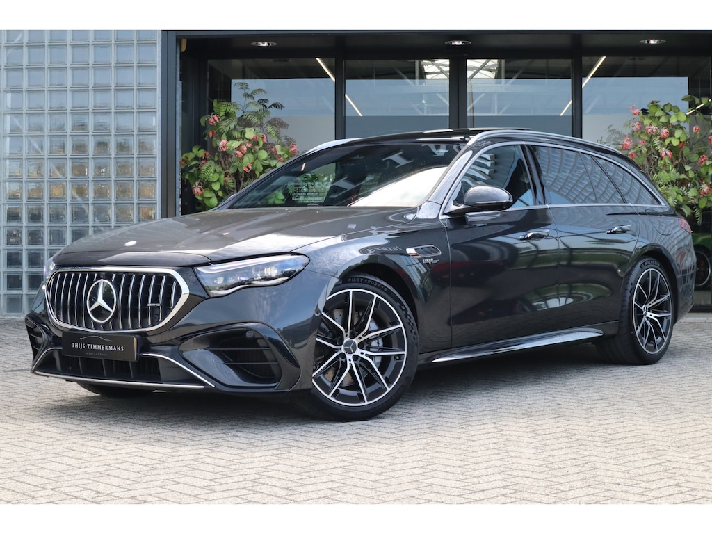 Mercedes-Benz E-klasse Estate AMG 53 Hybrid 4MATIC+ | Pano, Distronic, Apple Carplay, Trekhaak, 360 Camera, Memory, Stoelverw., Stuurverw.