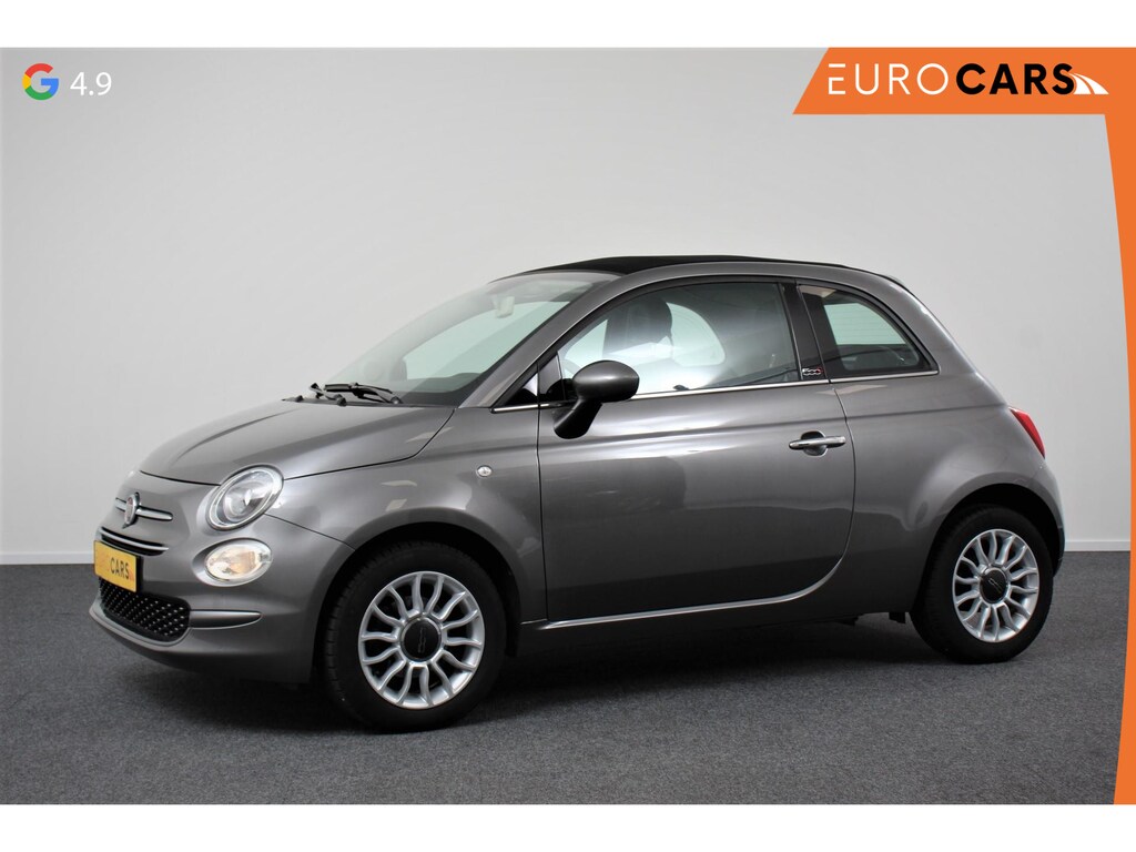 Fiat 500C 1.2 Lounge Navigatie Lederen interieur Climate control Cruise control Parkeer sensor achter DAB