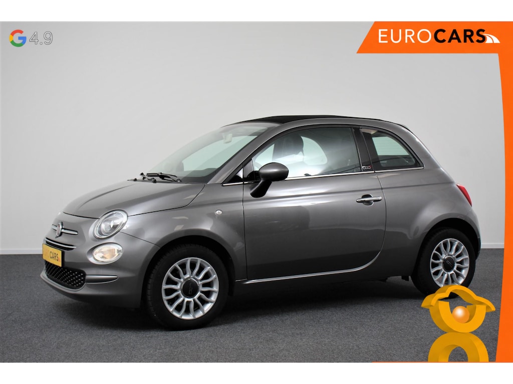 Fiat 500C 1.2 Lounge Navigatie Lederen interieur Climate control Cruise control Parkeer sensor achter DAB