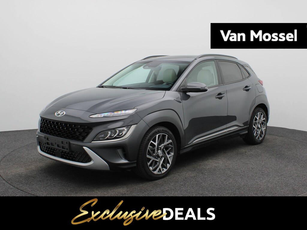 Hyundai Kona 1.6 GDI HEV Fashion Design Sky | Adaptieve Cruise | Achteruitrijcamera | Schuif/kantel dak| Head Up Display | Apple Carplay/Android Auto | DAB | Keyless