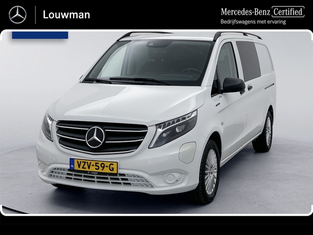 Mercedes-Benz eVito Lang 66 kWh DC 266km WLTP Dubbele cabine Led Schuifdeur L+R 5-zitplaatsen Navigatie Camera Snelladen