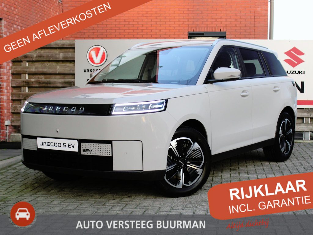 Jaecoo 5 EV Exclusive 61 kWh Luxe verwarmde en gekoelde stoelen, Apple carplay Android auto, Panorama dak