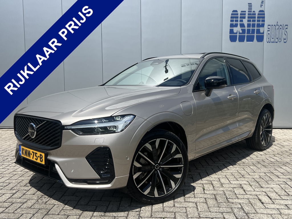 Volvo XC60 2.0 T6 350 pk Plug-in hybrid AWD Ultra Dark Executive Edition Luchtvering Luchtvering Bowers en Wilkins Audio Head-Up Display Nappa Leder Massagestoelen Stoelventilatie 21 Inch Velgen 360 Camera Elektrische comfortstoelen Apple Carplay Android Auto Stuurverwarming Nieuwe Auto ! Incl. BTW