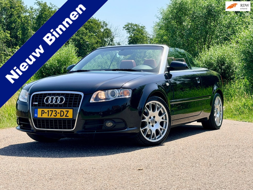 Audi A4 Cabriolet 2.0 TFSI Automaat Leder Clima Navi Stoelverwarming Dealer Onderhouden Youngtimer BTW