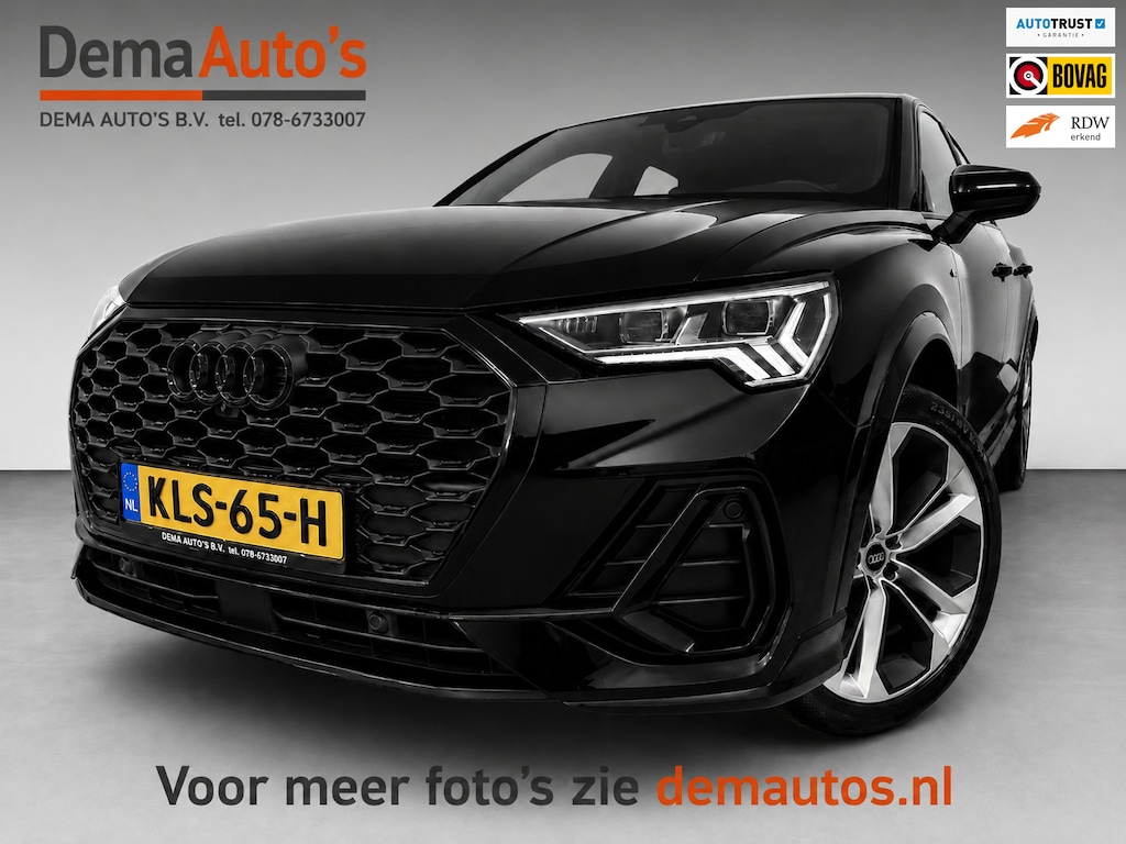 Audi Q3 Sportback 35 TFSI 2X S-LINE BLACKLINE 20'' SFEERVERL/CARPLAY/ADAPT-CR/DAB/SONOS/ELECTR-STOELEN///