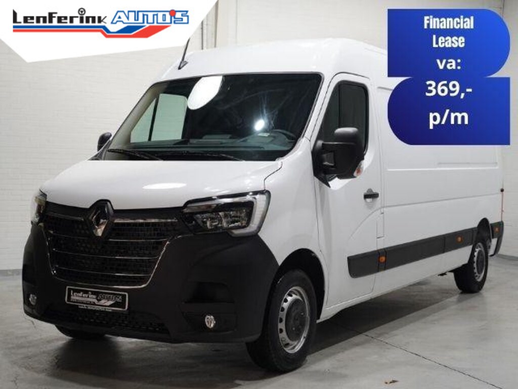 Renault Master 2.3 DCI 135 pk L3H2 Navi, Camera, BPM vrij PDC V+A, 270 Graden Deuren, Smartphone Lader, 3-Zits, Nieuw