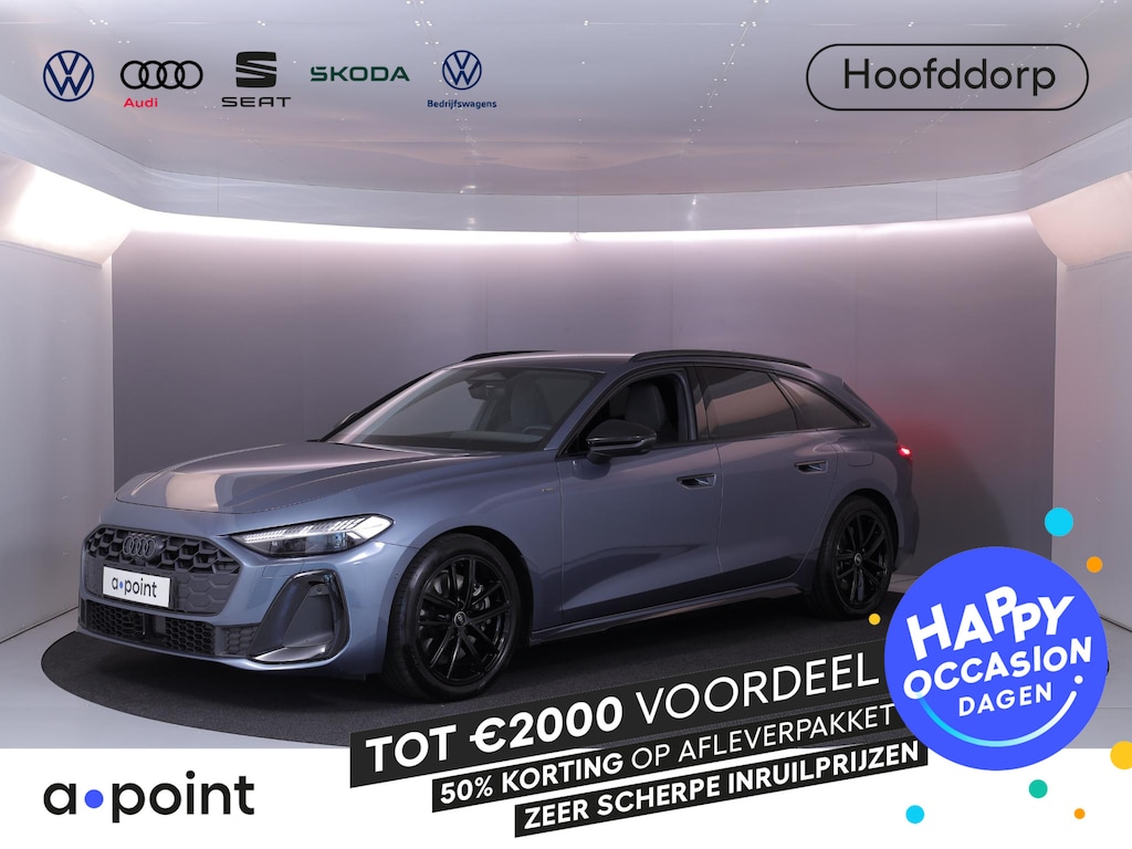 Audi A5 Avant 2.0 e-hybrid quattro S edition 299 pk S-tronic | Private lease vanaf €923 | Verlengde garantie | Navigatie | Parkeersensoren (Park assist) | Rondomzicht camera | Matrix LED koplampen | Multimedia scherm passagier | S-Line |