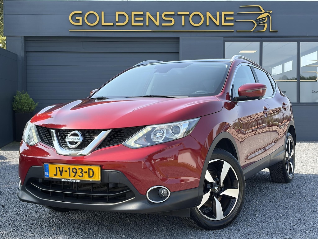 Nissan Qashqai 1.2 N-Connecta 360° Camera,Pano,Trekhaak,Navi,Clima,Cruise,Pdc V+A,Lm velgen,6 Bak,Dakrails,N.A.P,115pk,Apk tot 11-2026