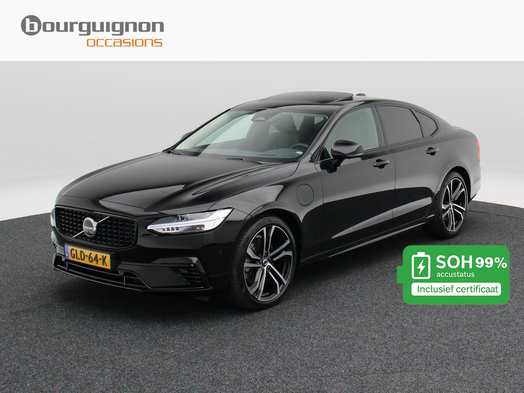 Volvo S90 2.0 T8 456 Pk Recharge AWD Ultra Dark | Stoel/Stuurverwarming | B&W audio | Head Up | 360º camera | Adaptive Cruise| Open Dak | Leer | 20 Inch | 22.288 Km !!