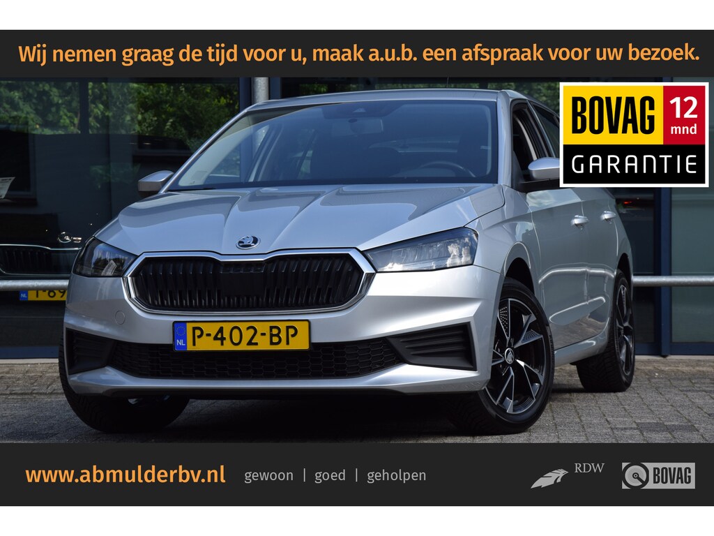 Skoda Fabia 1.0 TSI 96PK Ambition | Rijklaar incl. BOVAG Garantie | Org. NL | 16'' Velgen | All Season Banden | Navigatie | LED Koplampen | PDC Achter | AppleCarplay/AndroidAuto | Airco | DAB |