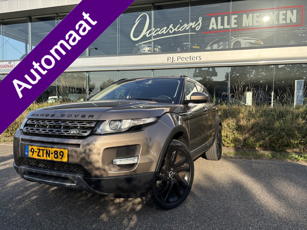 Land Rover Range Rover Evoque 2.2 TD4 4WD Pure Business Edition Panoramadak - Airco - Parkeersensor achter - Cruise control - Navigatie - Bluetooth - Dakrails - Licht metalen velgen 20 inch - Stoelverwarming - Led verlichting - Elektrische ramen - Lederen