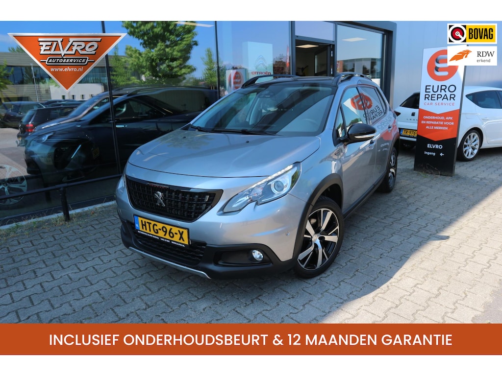 Peugeot 2008 1.2 PureTech GT-Line AUTOMAAT LEDER PANORAMADAK NAVI CAMERA RIJKLAARPRIJS!!