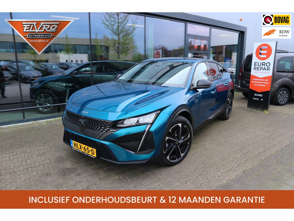 Peugeot 408 1.2 PureTech Allure 130PK AUTOMAAT NAVI 360CAMERA STOEL/STUUR/VOORRUIT VERW PDC V+A KEYLESS RIJKLAARPRIJS!!