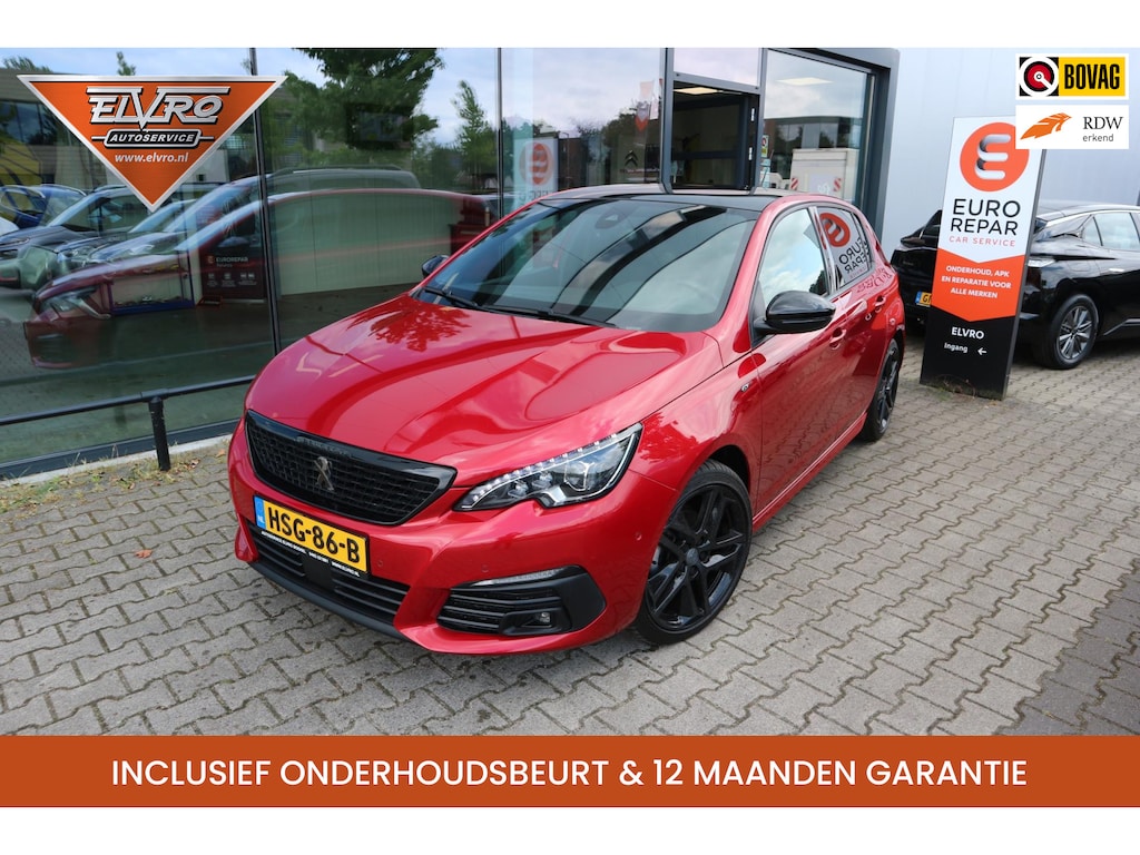 Peugeot 308 1.2 130PK GT AUTOMAAT NAVI CAMERA I-COCKPIT PANORAMADAK 18'' BLACK-PACK ALCANTARA KEYLESS RIJKLAARPRIJS!!