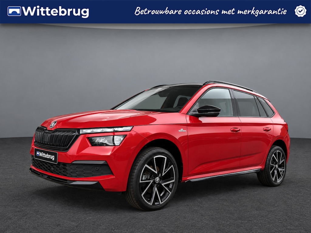 Skoda Kamiq 1.0 TSI 95pk Monte Carlo / Panorama dak / Smart Link / Stoelverwarming / Parkeersensoren V+A / 18'' LMV