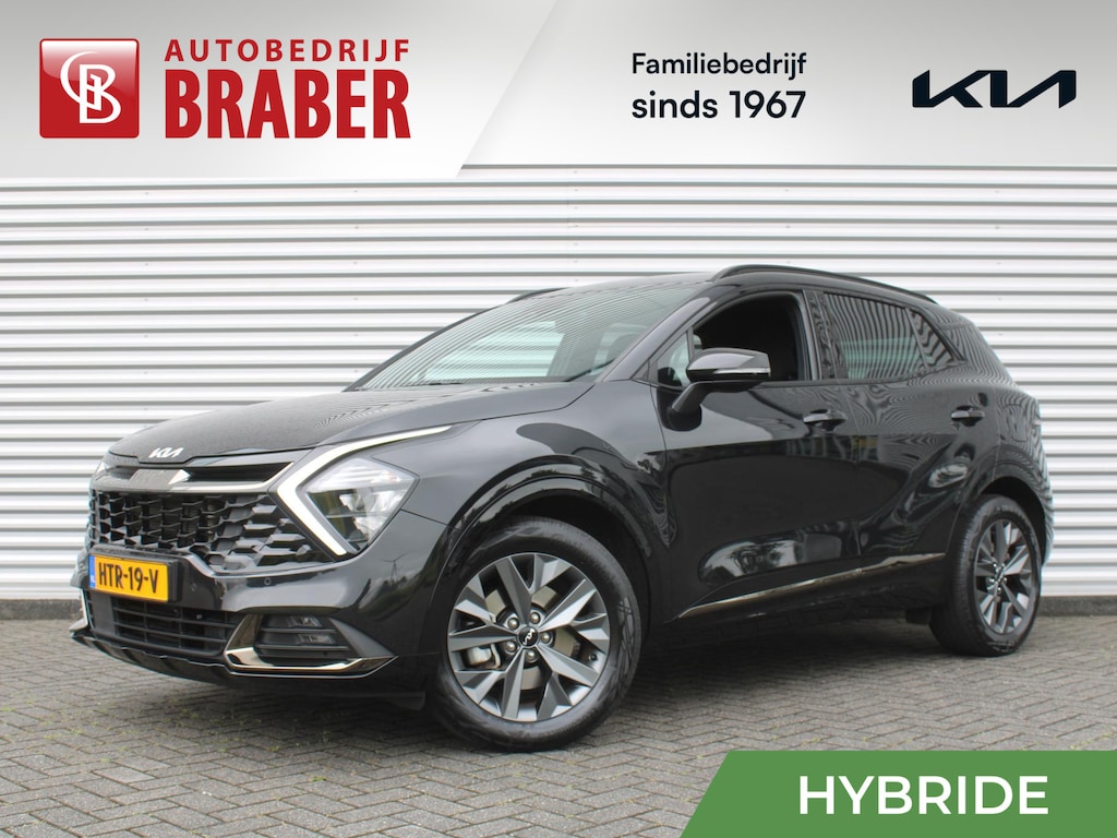 Kia Sportage 1.6 T-GDi Hybrid Dark Edition | Stuur-/stoelverwarming v+a | Camera | Elek. stoelverstelling | 18" LM | Cruise adapt. | Navi | Clima | Half leer/suède |