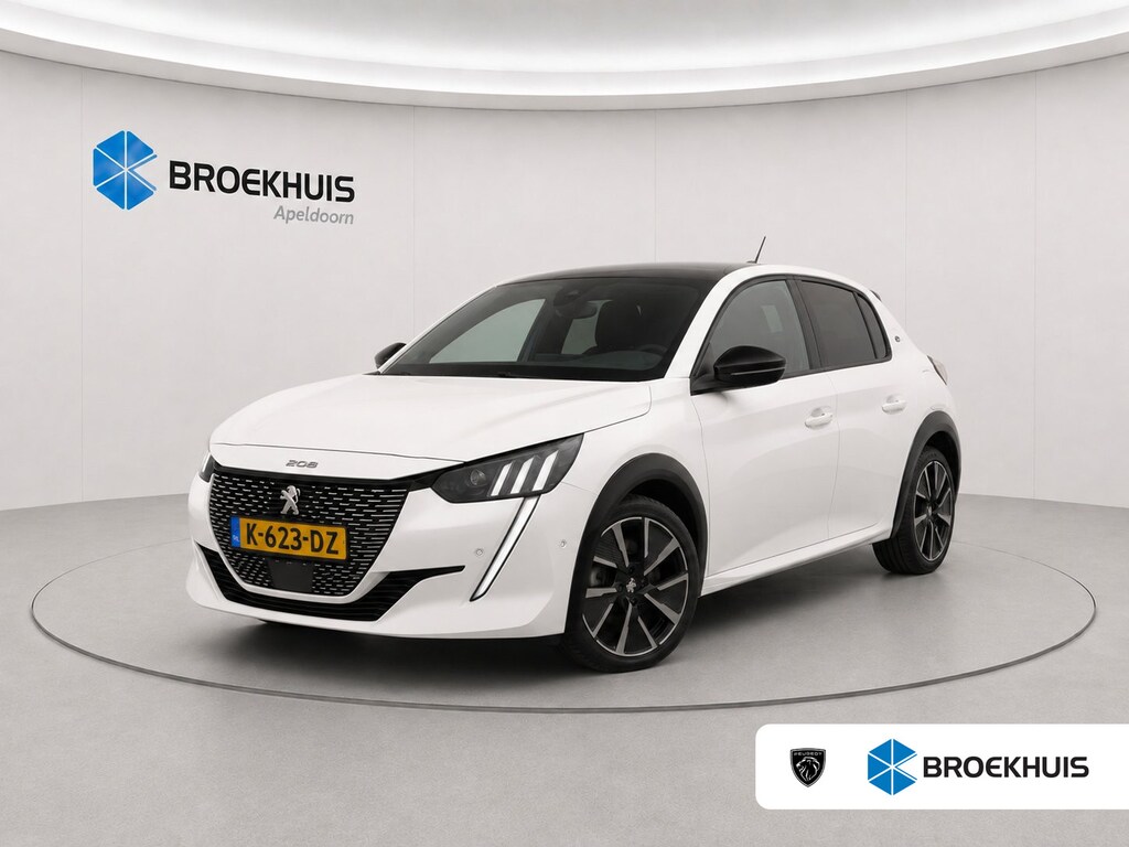 Peugeot e-208 EV GT 350 50 kWh | Apple Carplay / Android Auto | 3-fase | Pano | Camera | Adap Cruise | Navi | Climate Control | Achteruitrijcamera | Airco (automatisch) | Apple Carplay/Android Auto|telefoonintegratie premium