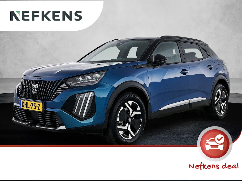 Peugeot 2008 1.2 Hybrid 145pk GT Automaat | Climate Control | Navigatie | Camera | Cruise Control | Parkeersensoren Voor + Achter | Dodehoek Detectie | LED Lampen | Keyless Entry/Start | Sportstuur | Apple Carplay/Android Auto |