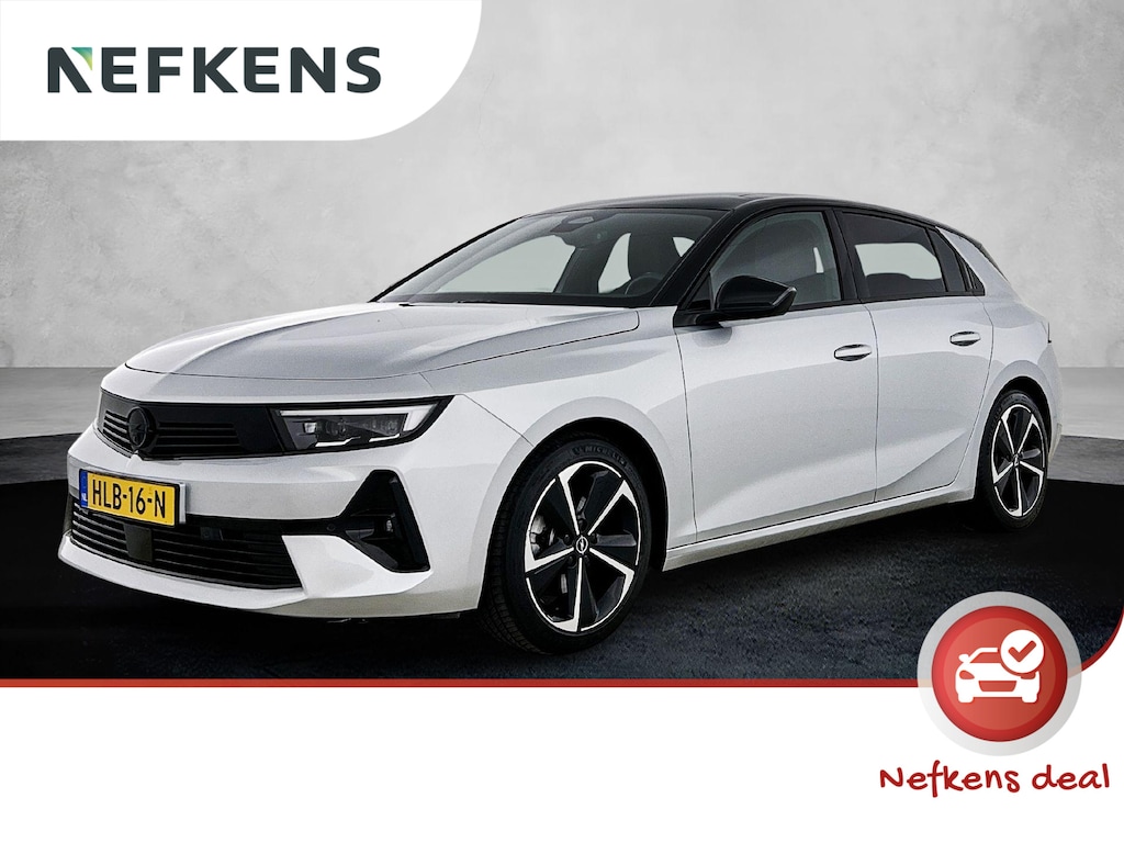 Opel Astra 1.2 145pk Hybrid GS Automaat | Schuif-/Kanteldak | Navigatie | Climate Control | Adaptieve Cruise Control | 360 Camera | Keyless Entry/Start | 17"LMV | Stoel/Stuurverwarming | Apple Carplay/Android Auto |