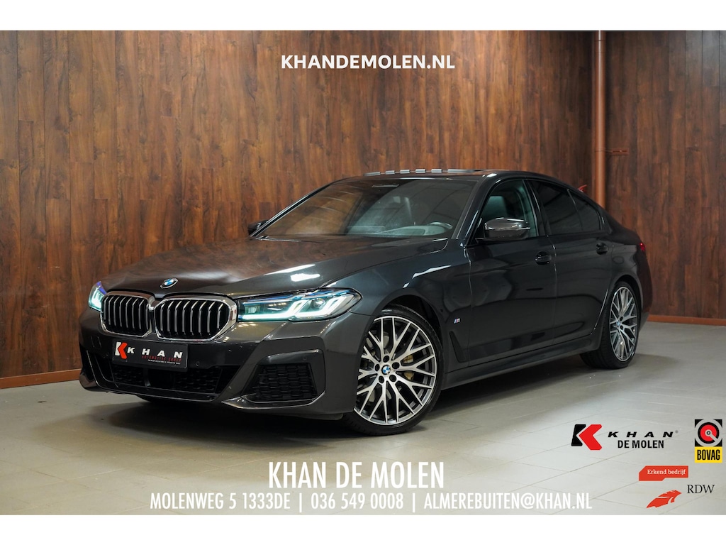 BMW 5-Serie 530i M-Sport M Sport|Pano|Leder|HUD|Dealer onderhouden