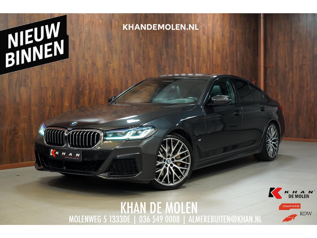 BMW 5-Serie 530i M-Sport M Sport|Pano|Leder|HUD|Dealer onderhouden