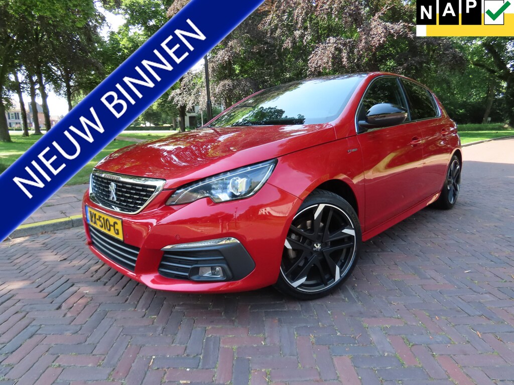 Peugeot 308 1.2 PureTech GT-line 131 PK !! Alcantara/Leer Panoramadak Carplay Led Xenon Keyless Navigatie Achteruitrijcamera Ecc Cruisecontrol Pdc Lm Velgen