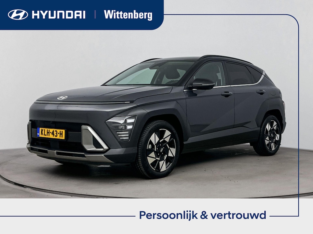 Hyundai Kona 1.6 GDI HEV Premium | 360 camera | Memory | Navi & Carplay/Android | Clima | Stoelverwarming & stoel stuur verwarming |