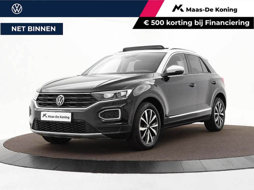 Volkswagen T-Roc 1.5 TSI 150pk DSG Style · Panoramadak · Camera · Elek. Achterklep · Dodehoeksensor · Stoelverwarming · Apple/Android Car Play ·