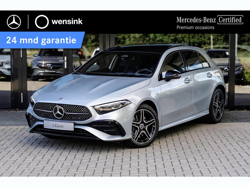 Mercedes-Benz A-klasse 250e Business Solution AMG | Panoramaschuifdak | Night pakket | Achteruitrijcamera | Stoelverwarming | MULTIBEAM LED |