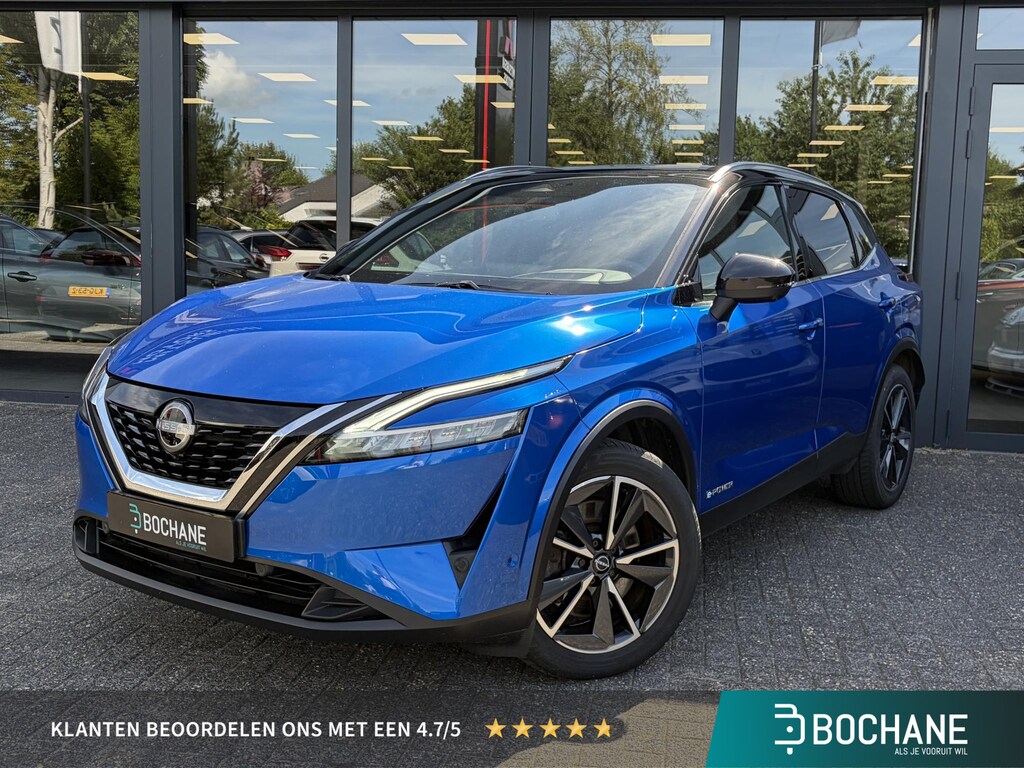 Nissan Qashqai 1.5 e-Power Tekna | Panoramadak | Afneembare trekhaak | Applecarplay/Androidauto |