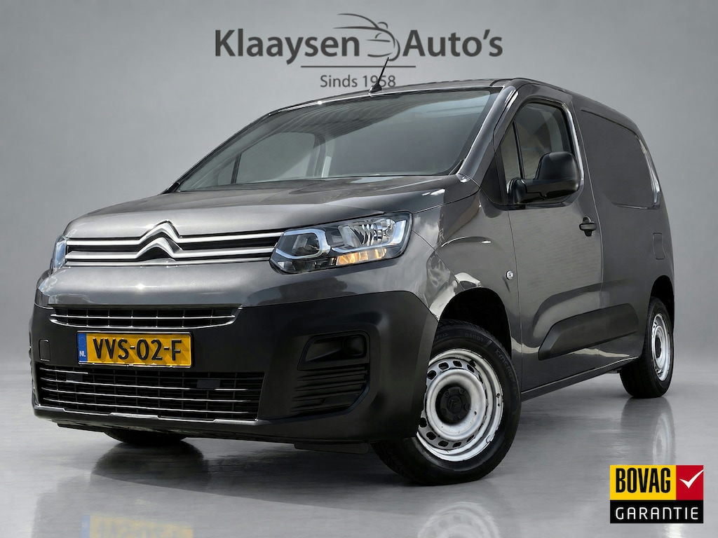 Citroën Berlingo 1.5 BlueHDi 100 S&S L1 | apple carplay | trekhaak | schuifdeur | airco | houten laadvloer | 3 persoons | excl. BTW