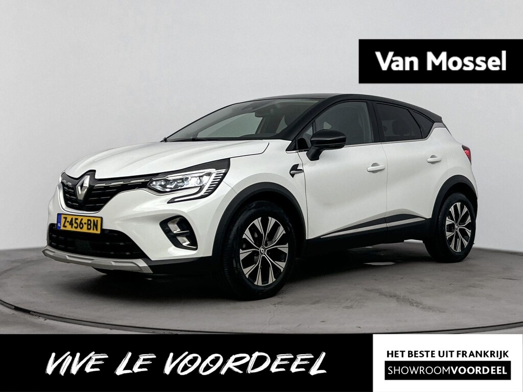 Renault Captur 1.3 mild hybrid 140Pk Techno | Navigatie | Parkeersensoren Voor en Achter & Achteruitrijcamera | Apple Carplay/Android Auto | Cruise Control | Climate Control | Lederen/Stof Bekleding | LED Koplampen | Lichtmetalen Velgen |