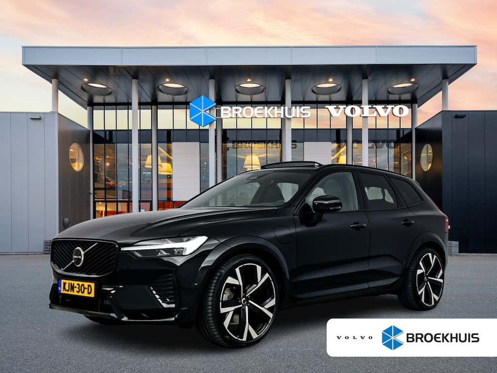 Volvo XC60 T8 Plug-in hybrid AWD Ultra Dark Exec. Ed. | 22" | Heico Diffusor | Getint & Gelamineerd Glas | Alarmklasse 3 | Black Edition Interieur | Luchtvering | Bowers & Wilkins | Geventileerd Nappa | Massagestoelen | Head-Up | 360 Camera | Elektr. verst.