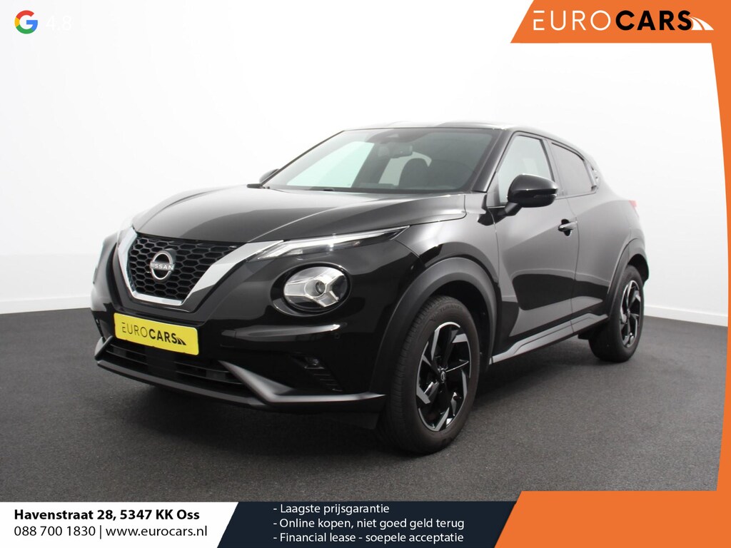 Nissan Juke 1.0 DIG-T Automaat N-Connecta Climate control Cruise control Achteruitrijcamera Keyless Navigatie LED Verwarmde voorstoelen Verwarmd stuurwiel Parkeersensoren Apple Carplay/ Android Auto