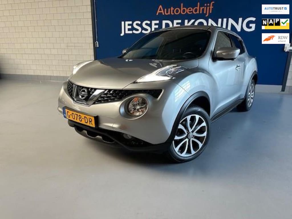 Nissan Juke 1.6 DIG-T Connect Edition |190 PK | bj.2015,kleur: grijs,climate,sportvelgen,camera,APK 04/2027/NAP met 150680 km.etc.