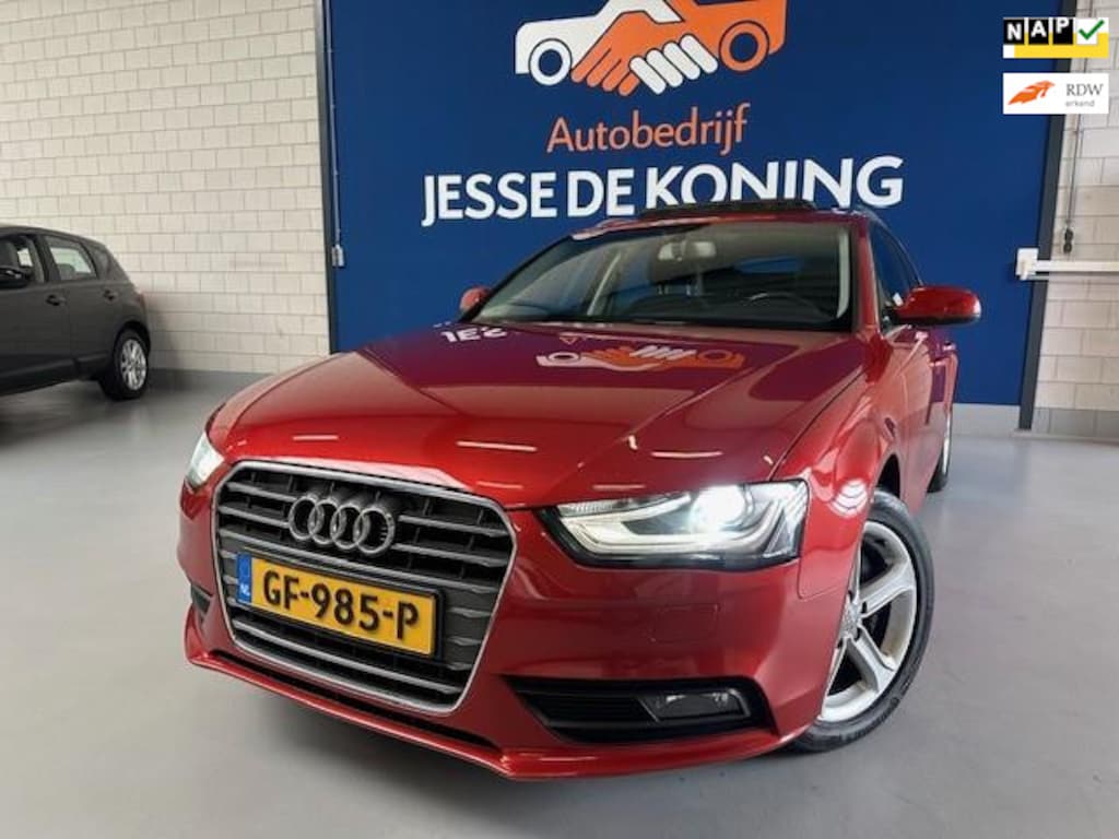 Audi A4 Avant 2.0 TFSI Business Edition Automaat,bj.2015,kleur:rood ! Navigatie,Climate,Trekhaak,APK 10/2026 en NAP met 218372 km.